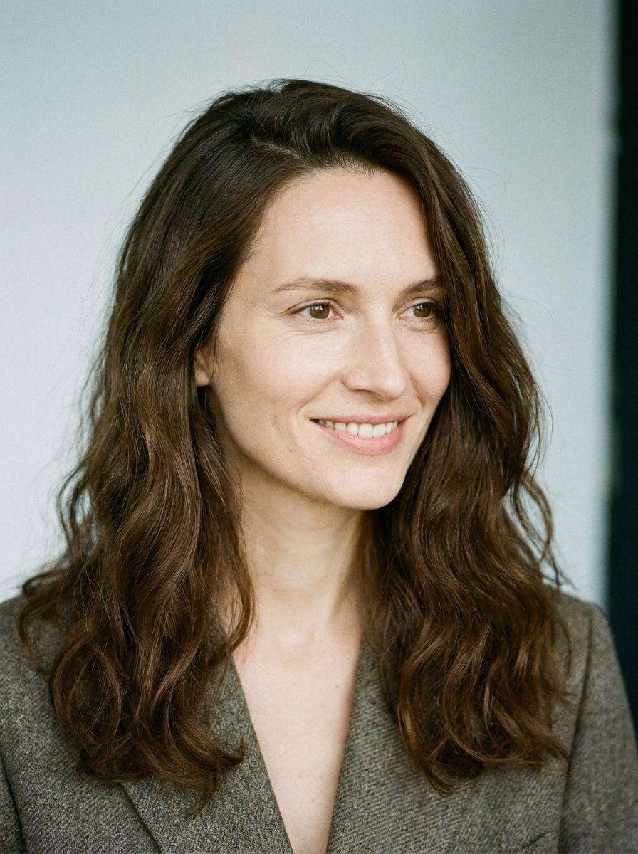Soft Waves mit tiefem Seitenscheitel - Frisuren für längliches Gesicht